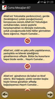 Cuma Mesajları android App screenshot 1