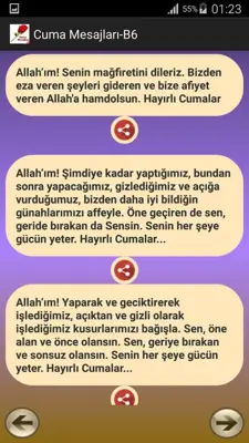 Cuma Mesajları android App screenshot 2