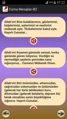 Cuma Mesajları android App screenshot 3