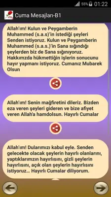 Cuma Mesajları android App screenshot 4